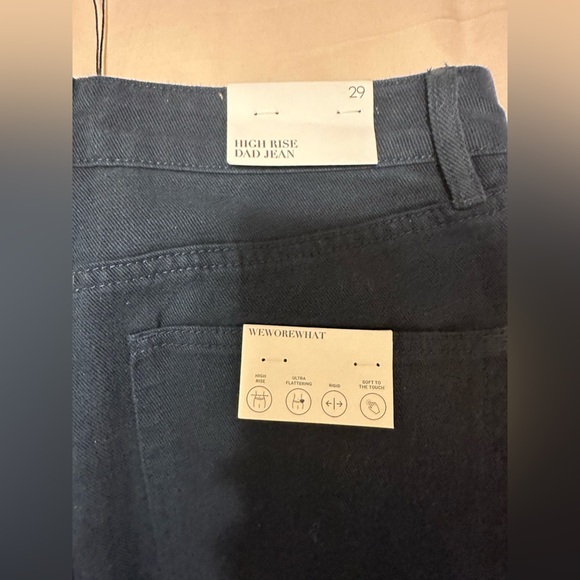 WeWoreWhat, High rise twill denim dad jeans. - Picture 10 of 11